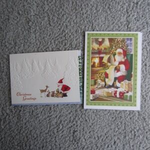 Christmas cards with Envelopes set of 2 Holidays